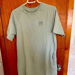 Roots olive terry dress, size Medium